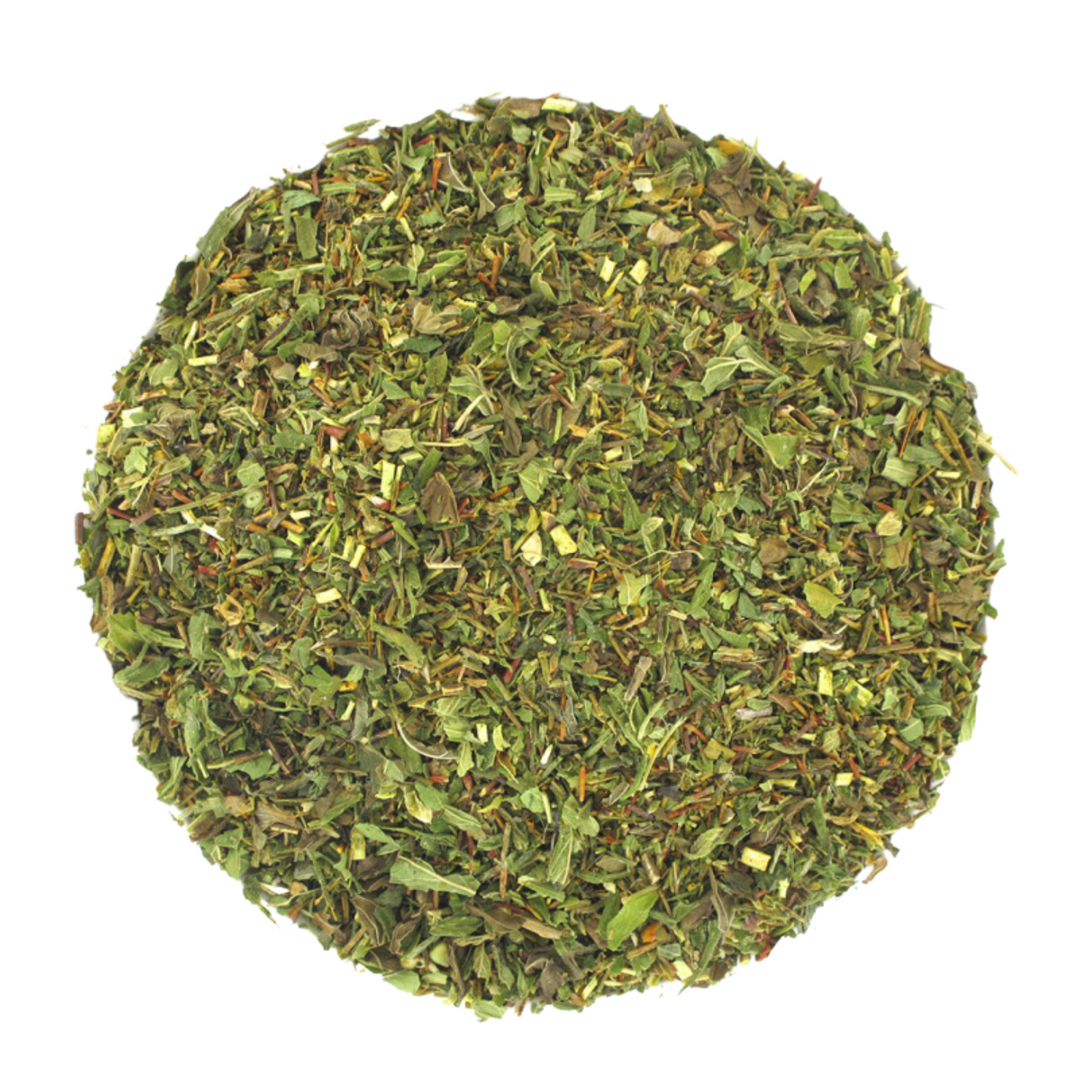 thé vert, rooibos vert, cbd, feuilles de chanvre, menthe nanah, menthe poivrée, menthe douce