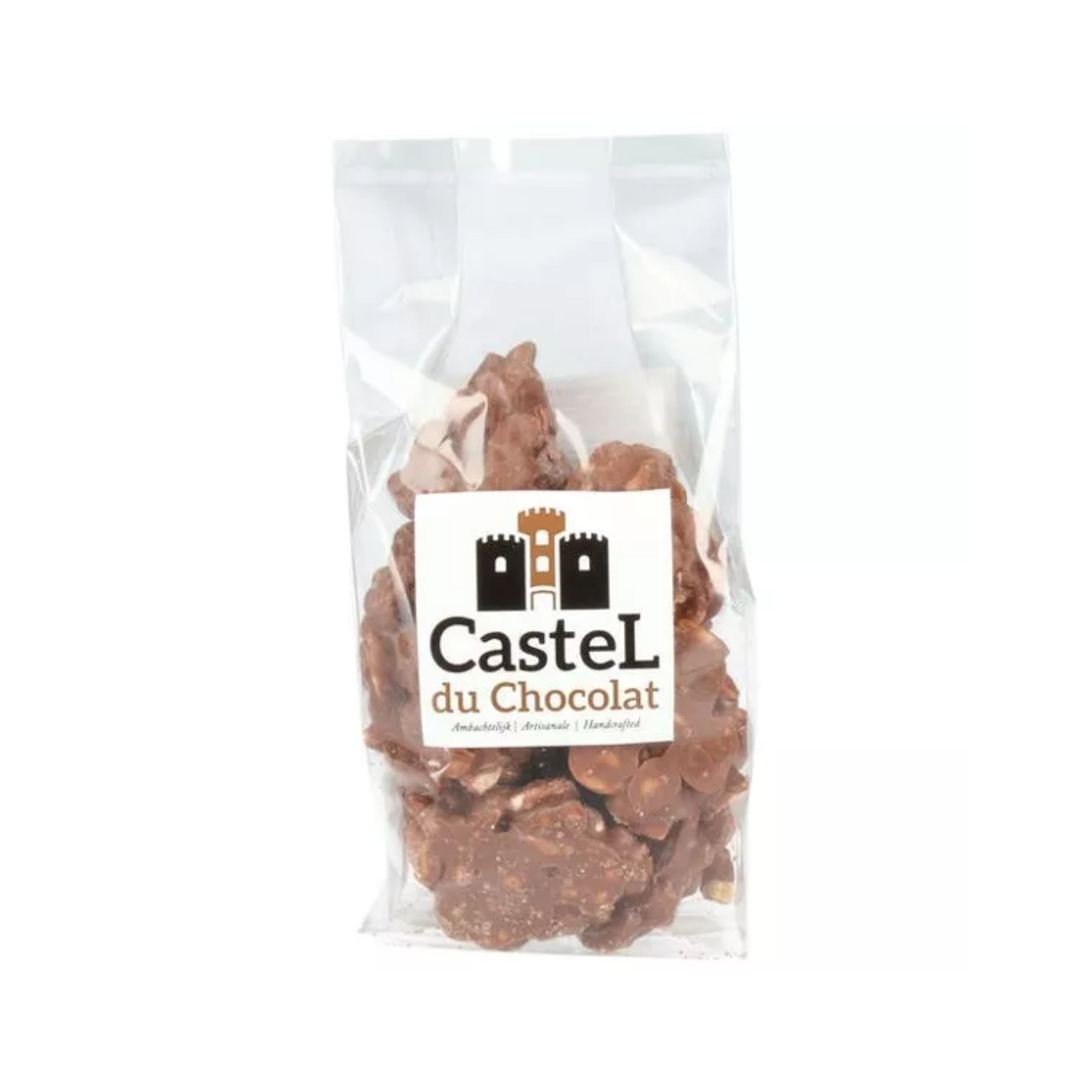 chocolat au lait, rochers de cacahuète, chocolat belge