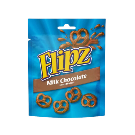 Flipz au chocolat au lait, américain, confiserie, monsalondethé, bretzels