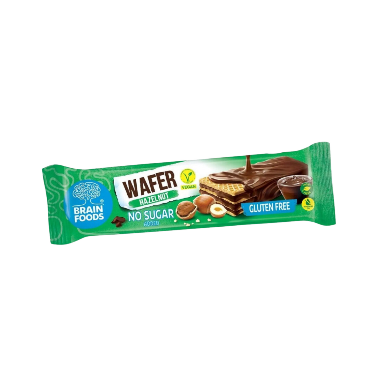 Barre de gaufrettes aux noisettes et chocolat, sans gluten, sans sucre ajouté, monsalondethé, brainfoods
