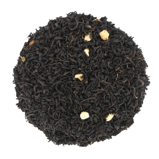 thé noir russe, bergamote, citron vert, orange, agrumes