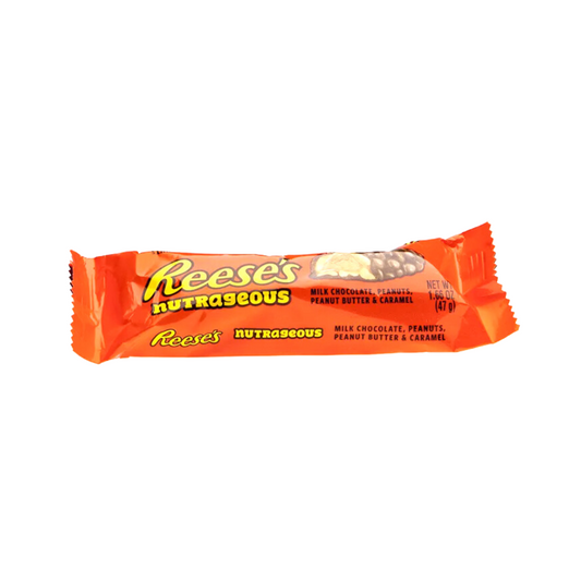 Reese's nutrageous, chocolat au lait, beurre de cacahuètes, caramel, monsalondethé