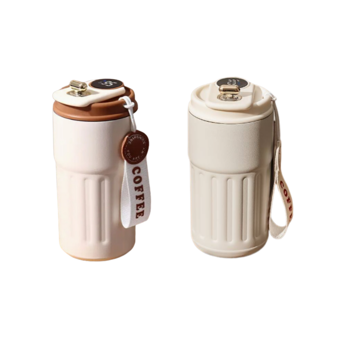 thermos affichage température acier inoxydable